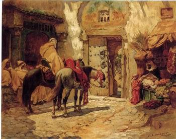 unknow artist Arab or Arabic people and life. Orientalism oil paintings  438